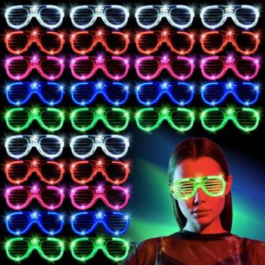 Imagem de Óculos LED FathiSooc 70, pacotes com 5 cores de néon para crianças e a