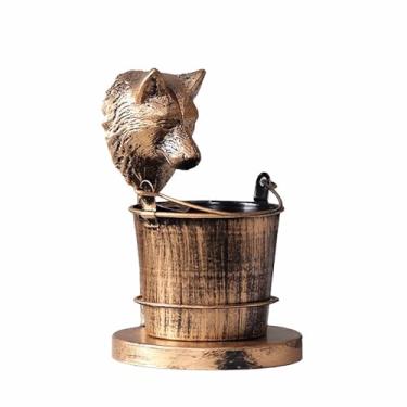 Imagem de Cinzeiro para fumar cinzeiros de metal vintage retro criatividade moda para mesa de escritório em casa ornamentos (F)