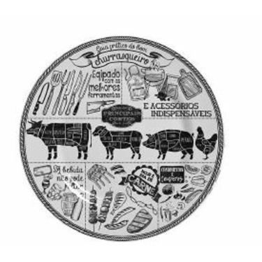 Imagem de Conjunto Com 6 Pratos Sobremesa Churrasco  Plus