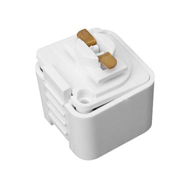 Imagem de IMIKEYA Adaptador de cabeça de trilho tipo J para iluminação Juno - conector pendente de trilho de LED - branco