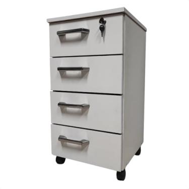 Imagem de Gaveteiro Paris Organizador 4 Gavetas Com Rodinhas - Branco