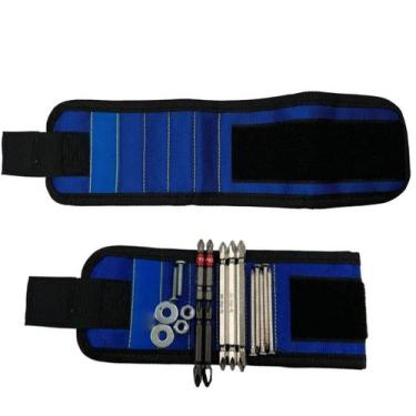 Imagem de Pulseira Ima Magnetico Ferramenta Prego Pino Broca Parafuso Obra Repar