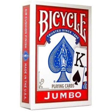 Imagem de Baralho Bicycle Jumbo - Cor Vermelho