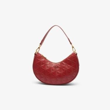 Imagem de Bolsa Lacoste Maheki Em Couro Embossed Estilo Half Moon-Feminino