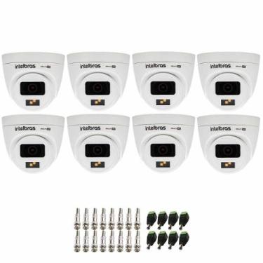 Imagem de Kit 08 Câmeras Intelbras VHD 1220 D G7 Full Color Interna e Externa co