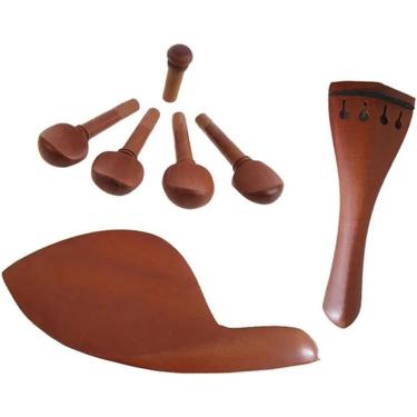 Imagem de Kit de acessórios de violino Mutre -job para o chin chin para o violino perfurado acessórios de pegs perfurados tamanho 4/4 3/4 1/2 1/456661