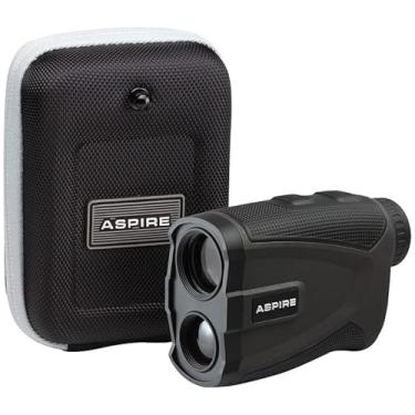 Imagem de Aspire Golf Platinum Laser Rangefinder com inclinação, ampliação 6X, 1000 jardas, busca de pinos, bloqueio de alvo, alerta de vibração, filtragem de ruído, resistência à água IPX5 — capa e bateria incluídas