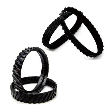 Imagem de Tellfeel Pacote com 4 r0526100 limpador de piscina substituição para zodíaco MX6 MX8 limpador de sucção de natação no solo correias de roda exatas de borracha resistente