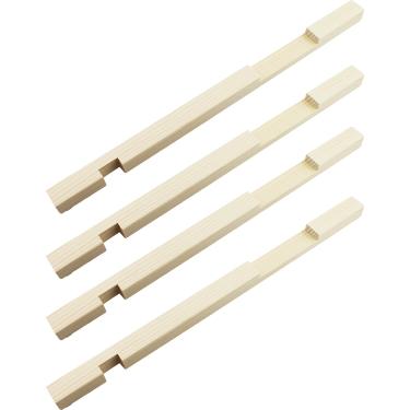 Imagem de TAODAN 4 peças 37,5 x 1,9 x 1,9 cm 10 molduras redutor de entrada de colmeia de madeira suprimentos apicultura ferramentas acessórios selador ventilação chocadeira