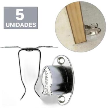 Imagem de Trava Porta Fixador Prendedor De Porta Para Piso Chão - Star - Starfer