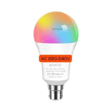 Imagem de Lâmpada LED Inteligente RGB B22 Base UK TUYA Wifi Bluetooth Controle D