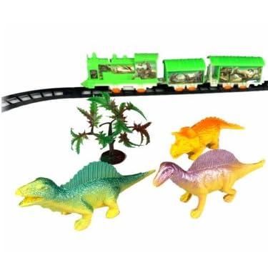 Imagem de Brinquedo Trem Elétrico Locomotivo Trilho Dos Dinossauros