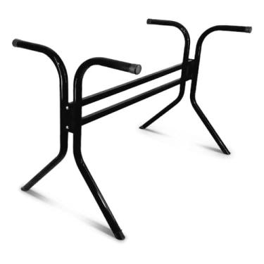 Imagem de Base de Mesa Nápoles para Tampo Retangular de até 1,20m x 0,80 - preto