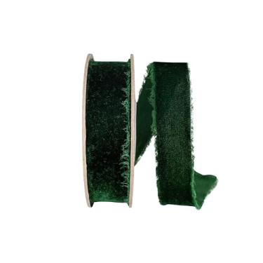 Imagem de Reliant Ribbon Fita de veludo com borda desgastada Dutchess, floresta