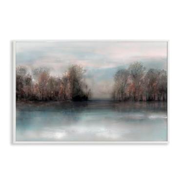 Imagem de Stupell Industries Murky Forest Mirage White Framed Giclee Art Design por Val Rhodes, 76 x 50 cm