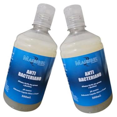 Imagem de Kit 2 Sabonete líquido Mãos e Corpo Anti Bacteriano 500ml