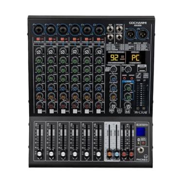 Imagem de Mesa de Som Gochanmi NX600 Mixer DJ 6 Canais USB com 48V 99 DSP 110v/220v