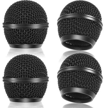 Imagem de Substituição da grelha de microfone Facmogu Black 4PCS para SM58