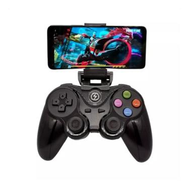 Imagem de Controle Gamer G7 V1 – Controle Sem Fio Bluetooth para Celulares, Tablets, Consoles, PC e Smart TVs com Bateria de Longa Duração (Azul) (Preto)