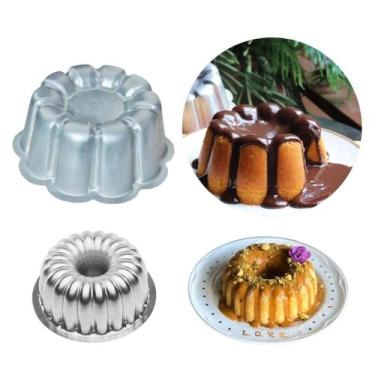 Imagem de Kit de Forma para Bolo Pudim brownie Suiça Decorada 2 peças Caparroz A