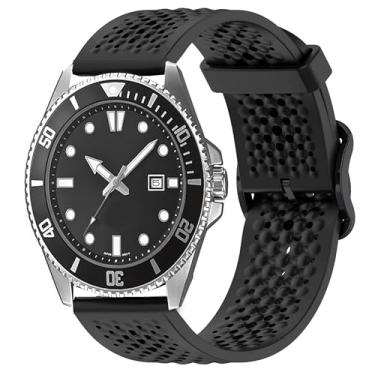 Imagem de Compatível com pulseiras Casio MDV106, pulseira de silicone esportiva de liberação rápida de 22 mm compatível com relógio Casio MDV106-1AV/MTP-VD01 (preta, pulseira de tamanho de 22 mm)