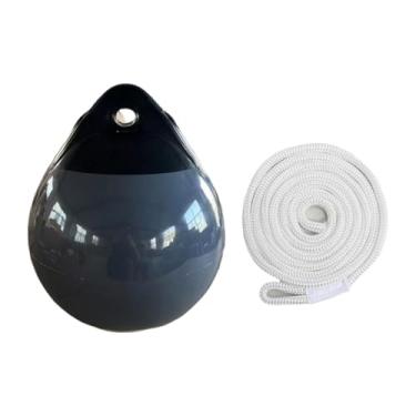 Imagem de predolo Bola de bóia para barco, bola de proteção com bóia de âncora de corda para atracação em lago, pequeno e iate, Corda Branca