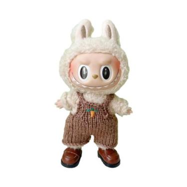 Imagem de Bolsa De Roupas LABUBU De 15CM, Caixa Surpresa Com Chaveiro De Tecido,