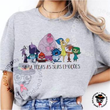 Imagem de Camiseta Divertidamente Emoções Tristeza Medo Alegria - Mina Store, Ci