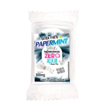 Imagem de Lâmina Comestível Papermint Extra Forte Zero Açúcar com 20 Lâminas
