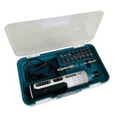 Imagem de Parafusadeira Wesco 3,6V Ws2001 Modelo Go, Branca/Preto