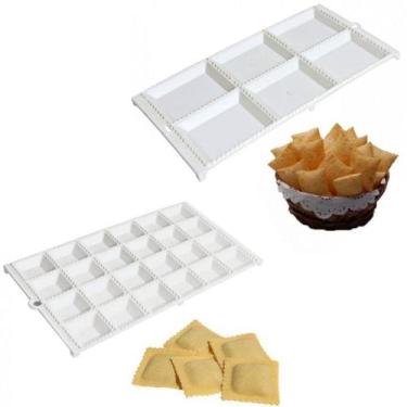 Imagem de Kit Formas Pastel 6 Cavidades E Mini Pastel Ravioli 24 Cavid - Injetem