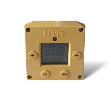 Imagem de Sensor de luz de cubo e temporizador abridor de porta de galinha