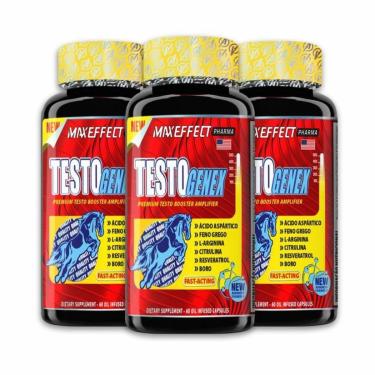 Imagem de Kit 3un Pré Hormonal Testogenex MaxEffect Pharma 60 Cápsulas-Unissex