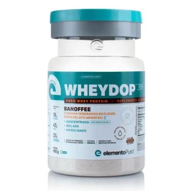 Imagem de Whey Isolado 3W Wheydop 900g Banoffee - Elemento Puro-Unissex
