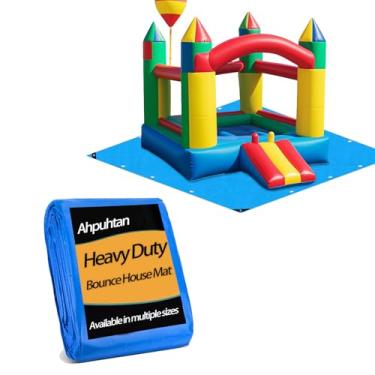 Imagem de Tapete de casa com salto inflável de 437 x 437 cm, almofada inflável para castelo inflável para castelo saltitante ao ar livre, almofada de base para piso de casa de salto (apenas tapete, casa de