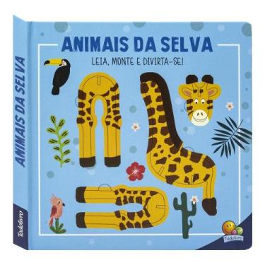 Imagem de Livro - Leia, Monte e Divirta-se! Animais da Selva