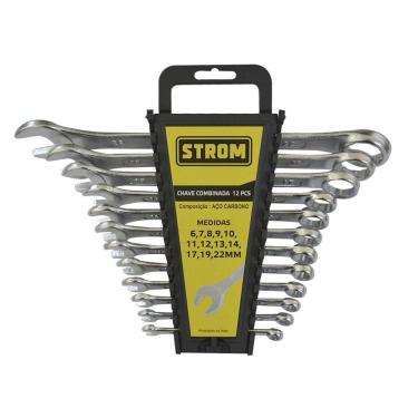 Imagem de Jogo De Chaves Combinadas 12 Peças - H201614 - Strom