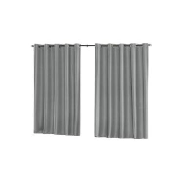 Imagem de Cortina Blackout De Tecido 2,80 X 1,70M 100% Blecaute- Cinza - Vh Enxo