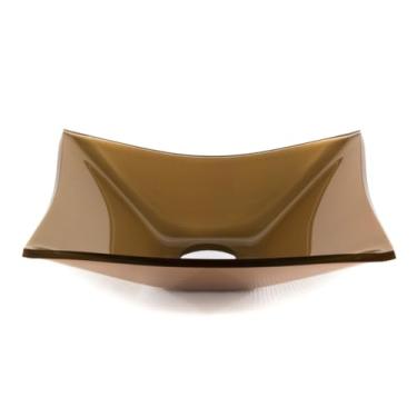 Imagem de CUBA DE BANHEIRO RETANGULAR KIT COM VÁLVULA CLICK INOX PIA BANHEIRO CUBAS DE SOBREPOR BANHEIRO(BRONZE)