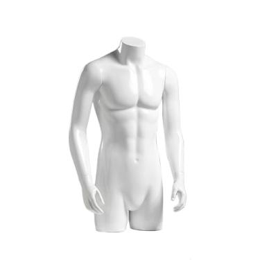 Imagem de Um manequim masculino musculoso com braços, 92 cm de altura, usado para exibir roupas íntimas, shorts, camisetas e roupas esportivas(White)