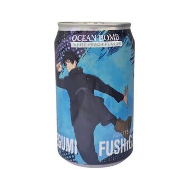 Imagem de Refrigerante Ocean Bomb Lata 330 ml Sabor Pêssego Jujutsu Kaisen, Megu