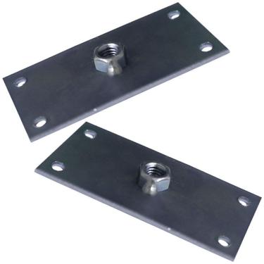 Imagem de Kit 2 Chapinhas Chapa Reta Fixação Pés Palito Rosca