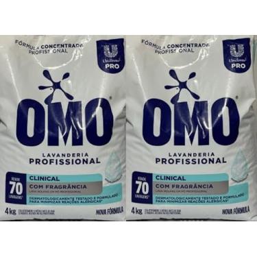 Imagem de Kit + 2 OMO Lavanderia Pro Clinical detergente em pó hipoalergênico Com Fragrância 4 kg + 4kg