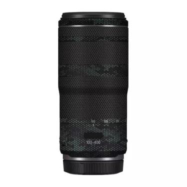 Imagem de 100-400 5.6-8 Adesivo de lente de câmera antiarranhões para Canon RF100-400mm F5.6-8 é USM Coat Wrap película protetora corpo capa de pele (verde amba)