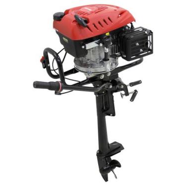 Imagem de Motor de Popa a Gasolina 6.5 hp 196cc 4 Tempos - Preto - Nagano