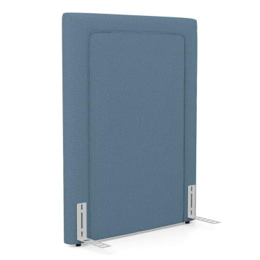 Imagem de Cabeceira Cama Box Solteiro Alba 90cm com Frame Linho Azul - Desk Design