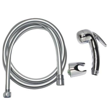 Imagem de Mangueira PVC Cinza PARA CARDAL 1/2 Porca em Metal Com Ducha e Suporte