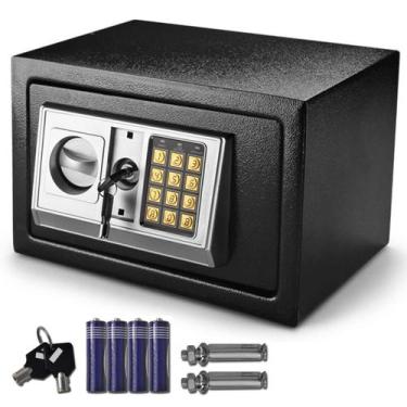 Imagem de Cofre Eletrônico Teclado Digital Segurança Senha Chave Aço - Embralumi