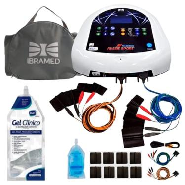 Imagem de Neurodyn Corrente Aussie Sport Ibramed, Aparelho Profissional de Estética, Branco, com Gel RMC 1kg