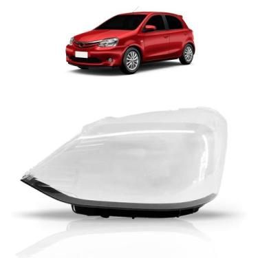 Imagem de Lente farol toyota etios 2013 2014 2015 2016 - SP ACESSÓRIOS, Esquerdo